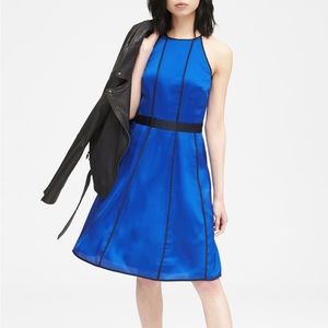 BANANA REPUBLIC PANELED FIT & FLARE DRESS, SIZE 6, NWT